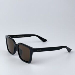 Gucci GG1582SK 004 BRAND NEW Sunglasses Black Brown Polarized Cat Eye Unisex
